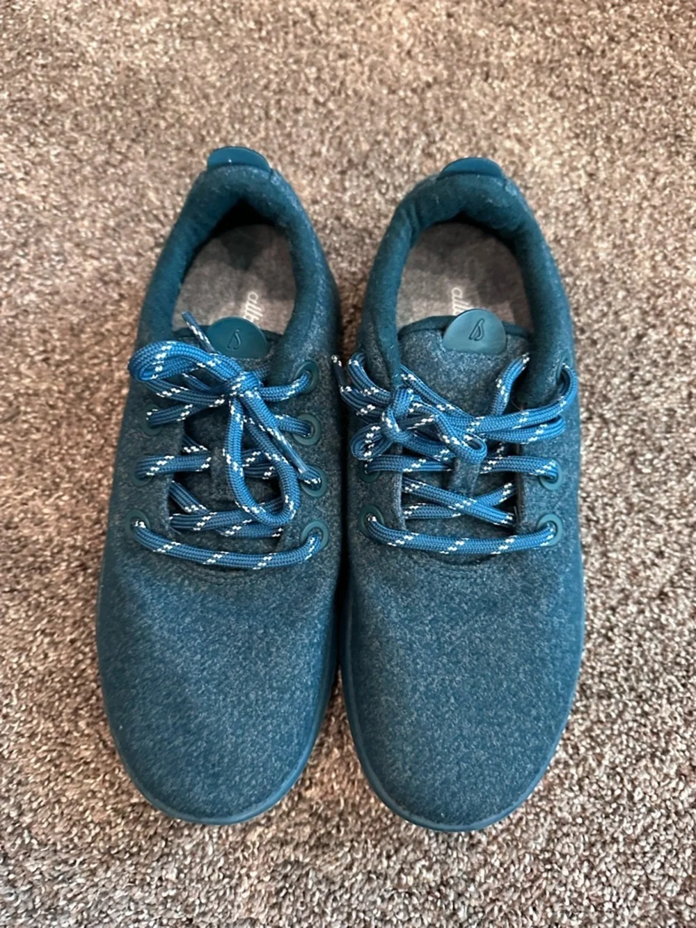 NWOB Allbirds Women's Wool Runners in Tuke Teal - Cozy & Sustainable Size 9 - Picture 3 of 7